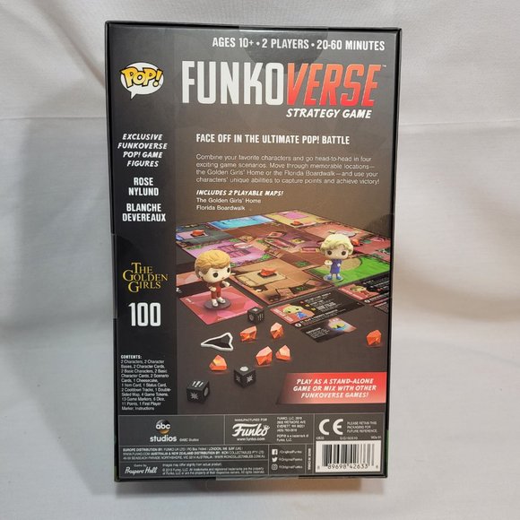 Pop Funkoverse Gollden Girls Game 100 New Sealed - Picture 4 of 5